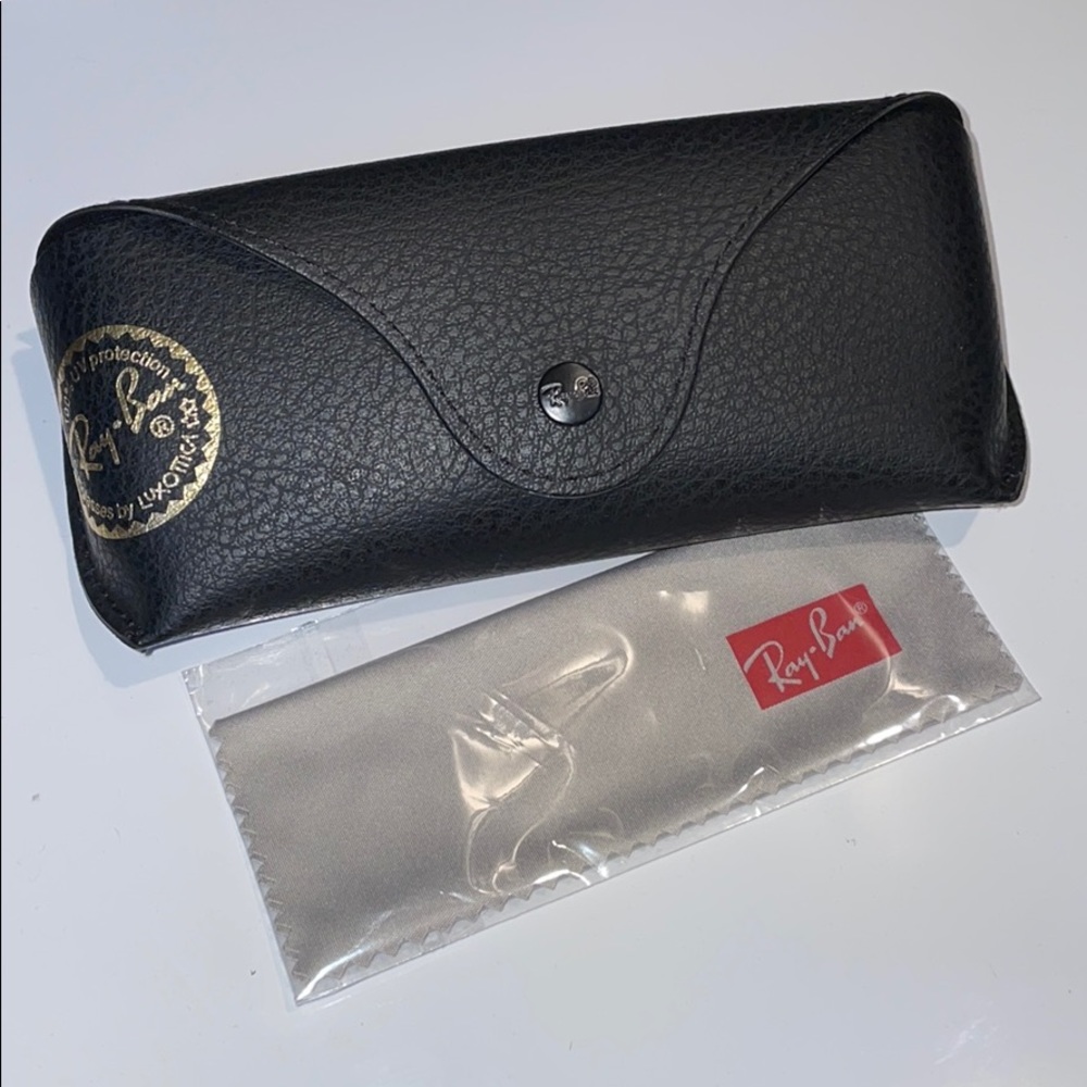Ray-Ban sunglass case brand new black/ gold
